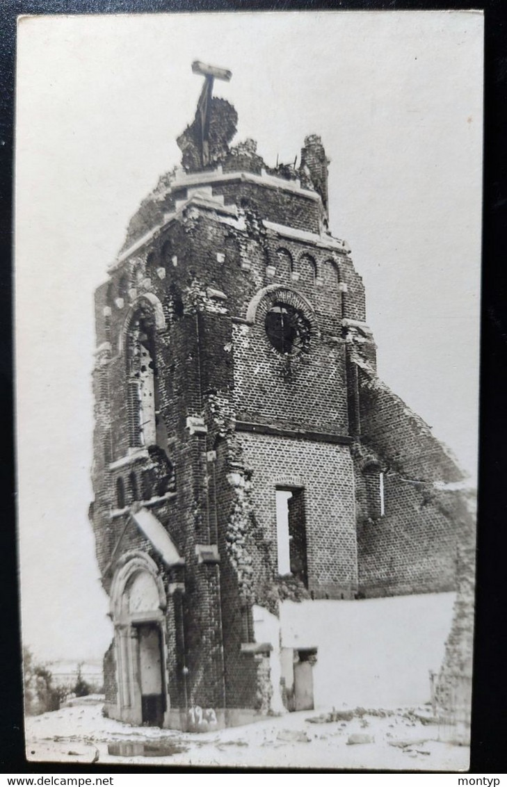 Kirche Gheluveld Duitse Fotokaart Geluveld Gheluvelt - Zonnebeke