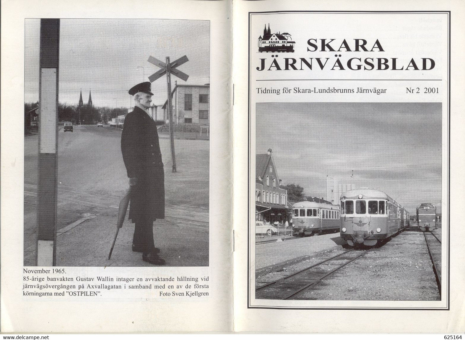 Magazine Skara Järnvägsblad 2001 N2 Tidning Fur Skara Lundsbrunns Järnvägar - En Suédois - Non Classés