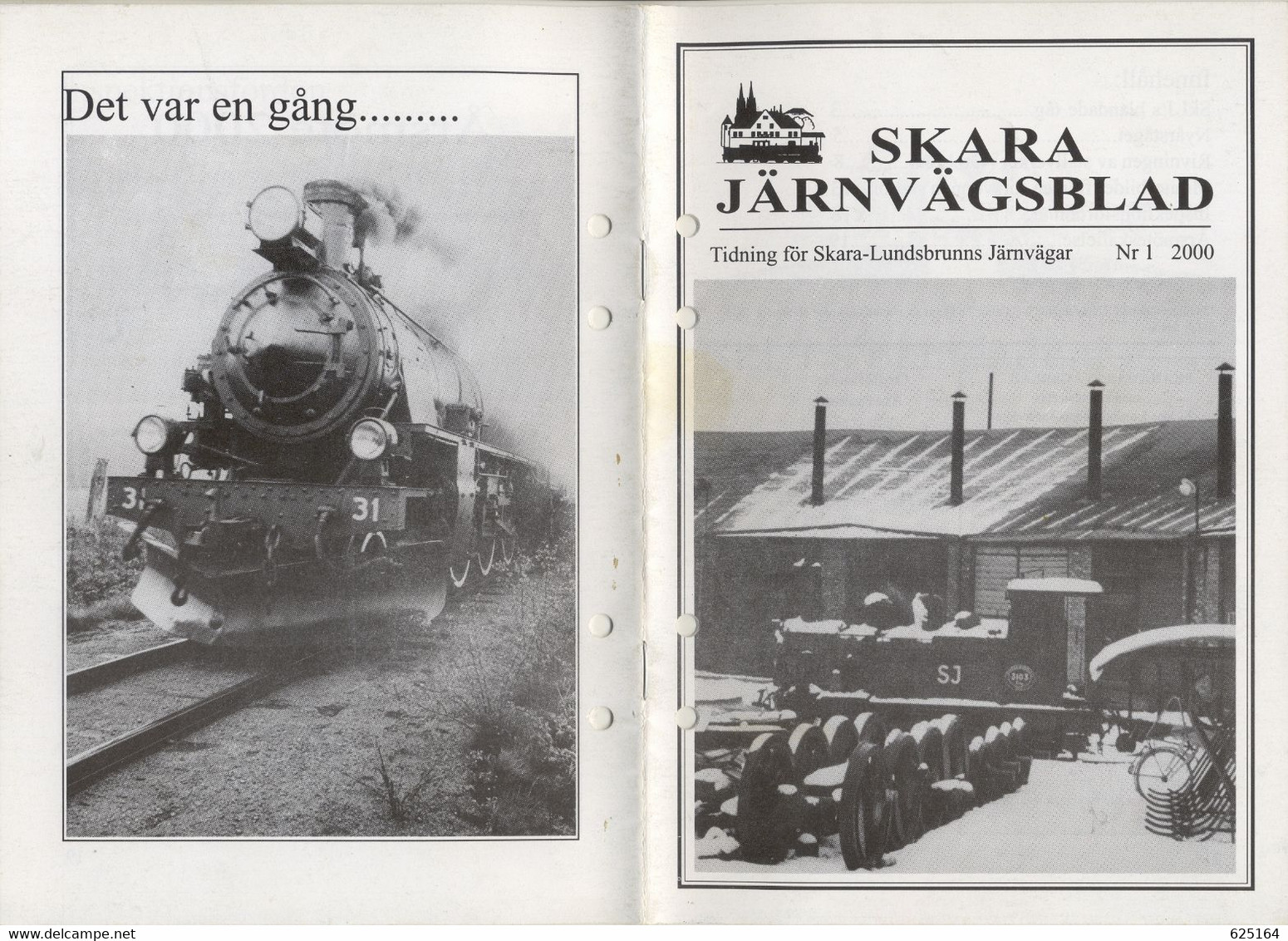 Magazine Skara Järnvägsblad 2000 N1 Tidning Fur Skara Lundsbrunns Järnvägar - En Suédois - Unclassified