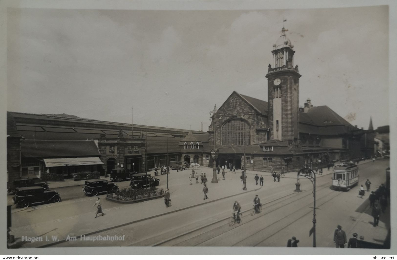 Hagen (NRW) Am Hauptbahnhof Mit Tram (Strassenbahn) 19?? - Hagen