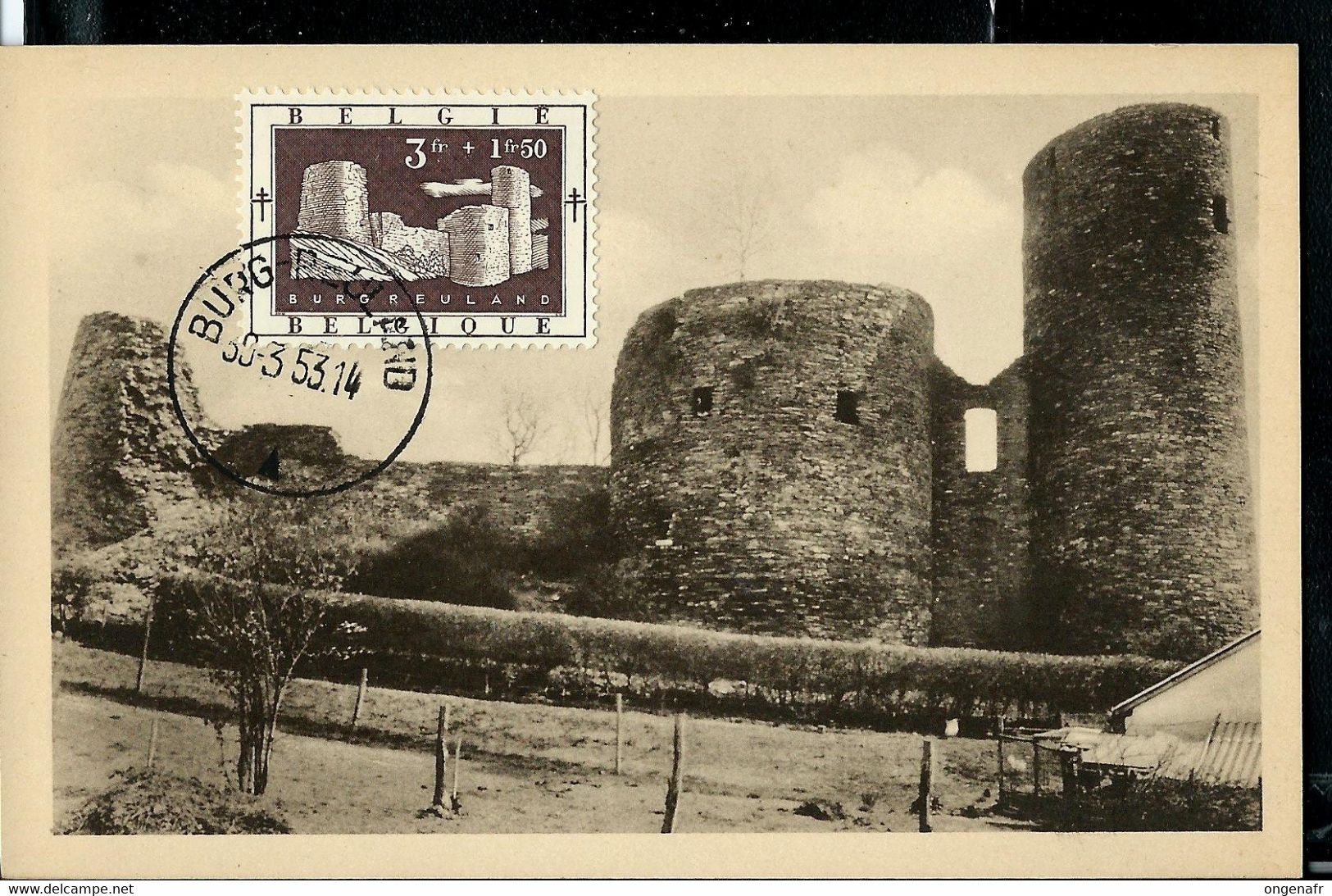 Cantons De L'Est: N° 905  Obl. BURG - REULAND 30/03/53 - 1951-1960