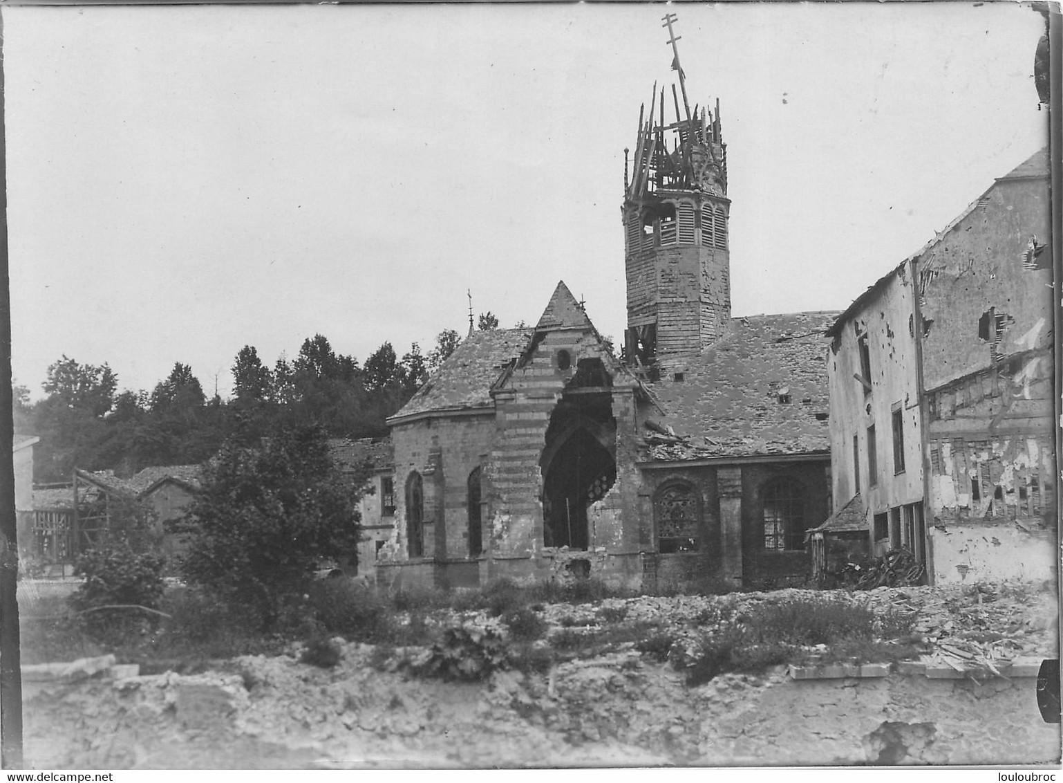 VIENNE LE CHATEAU   PREMIERE GUERRE  PHOTO ARGENTIQUE 18 X 13  CM - Guerra, Militares