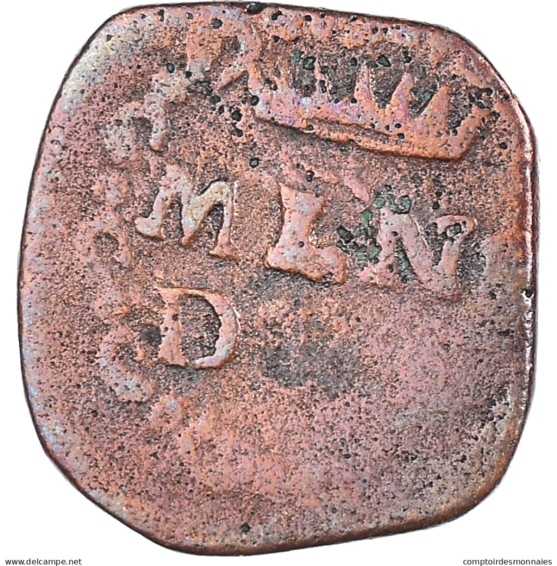 Monnaie, États Italiens, MILAN, Carlo III, Quattrino, 1707, Milan, TB, Cuivre - Lombardo-Veneto