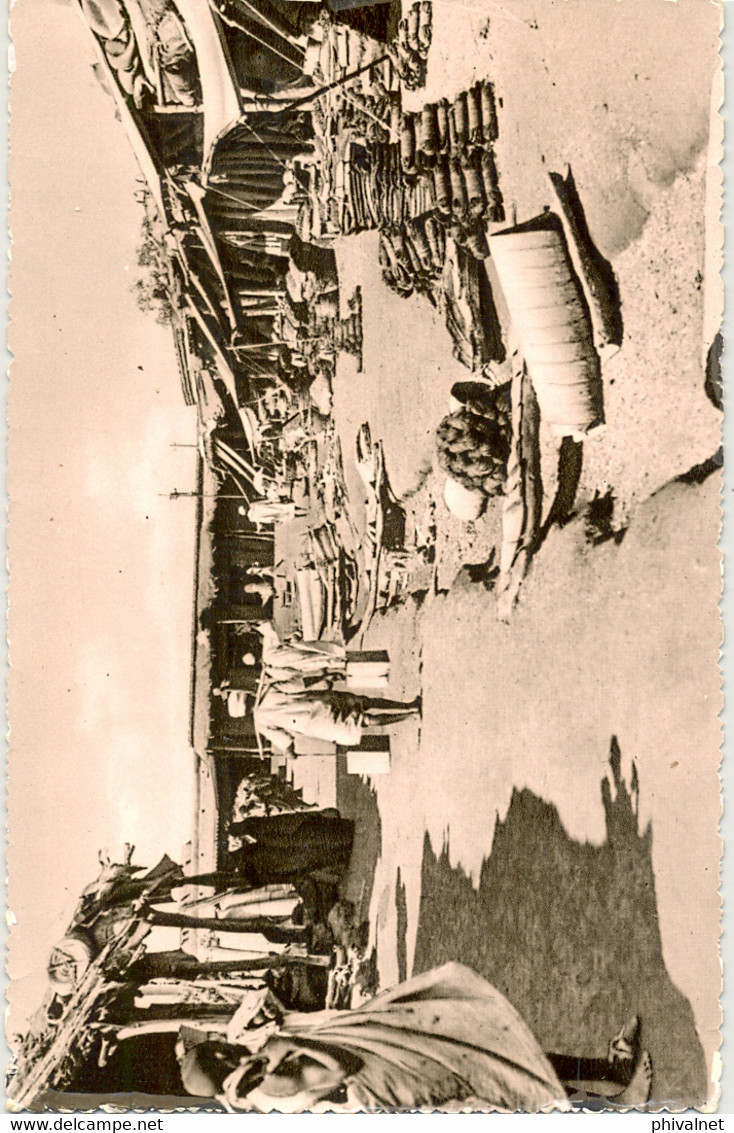 1956 SUDAN - KHARTOUM , T.P. CIRCULADA - OMDURMAN , NATIVE MARKET SCENE , MERCADOS - Soudan (1954-...)