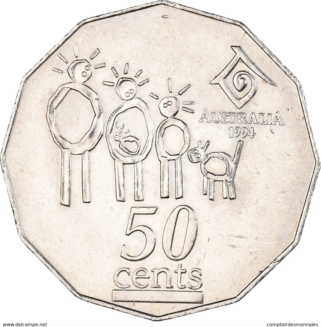 Monnaie, Australie, Elizabeth II, 50 Cents, 1994, TTB+, Cupro-nickel, KM:257 - 50 Cents