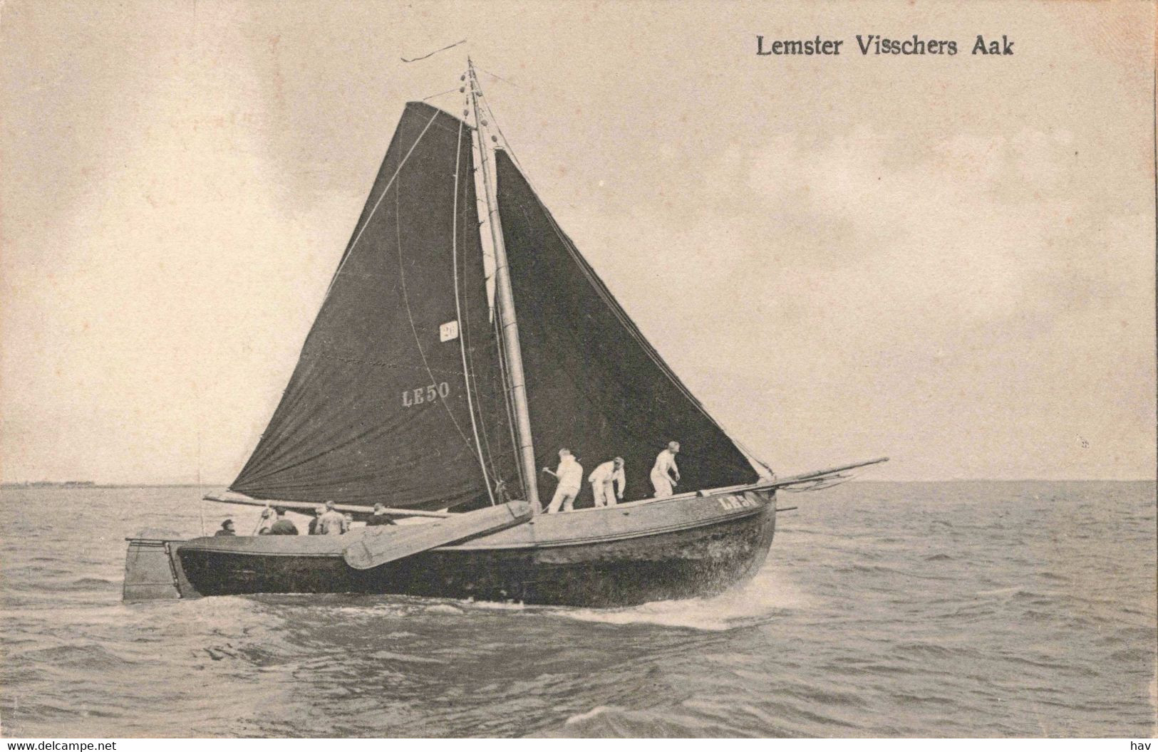 Lemmer Lemster Visschers Aak Zeilboot 1084 - Lemmer