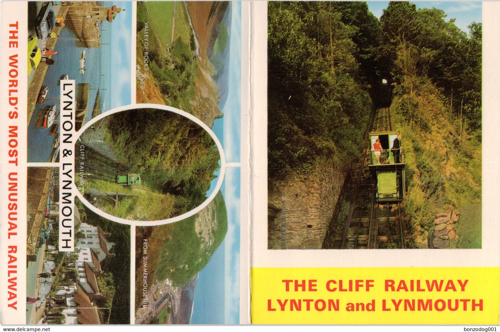 Information Card Cliff Railway, Lynton And Lynmouth, Devon - Lynmouth & Lynton