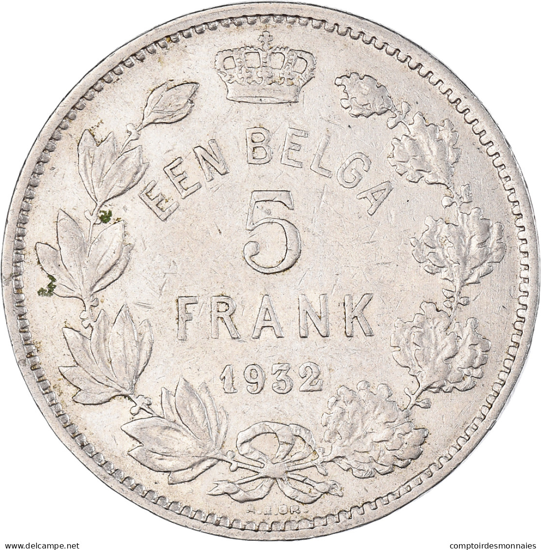 Monnaie, Belgique, Albert I, 5 Francs, 5 Frank, 1932, Bruxelles, TTB+, Nickel - 5 Francs & 1 Belga