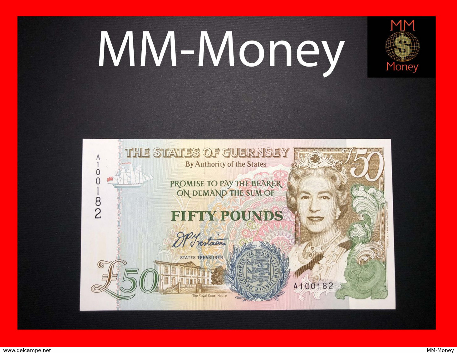 GUERNSEY  50 £  1996   P. 59   *low Serial*    UNC - Guernesey