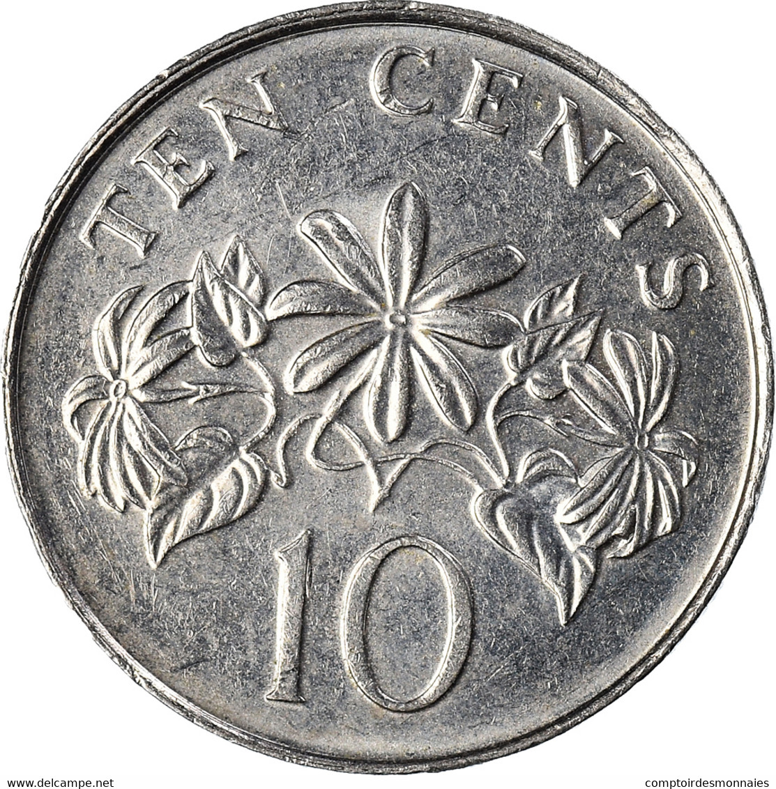 Monnaie, Singapour, 10 Cents, 2011 - Singapour