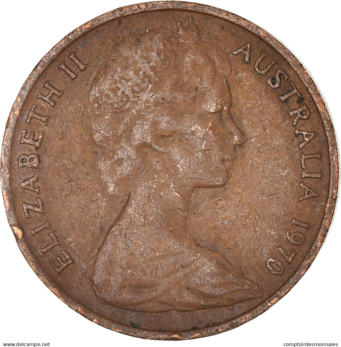 Monnaie, Australie, Cent, 1970 - Victoria