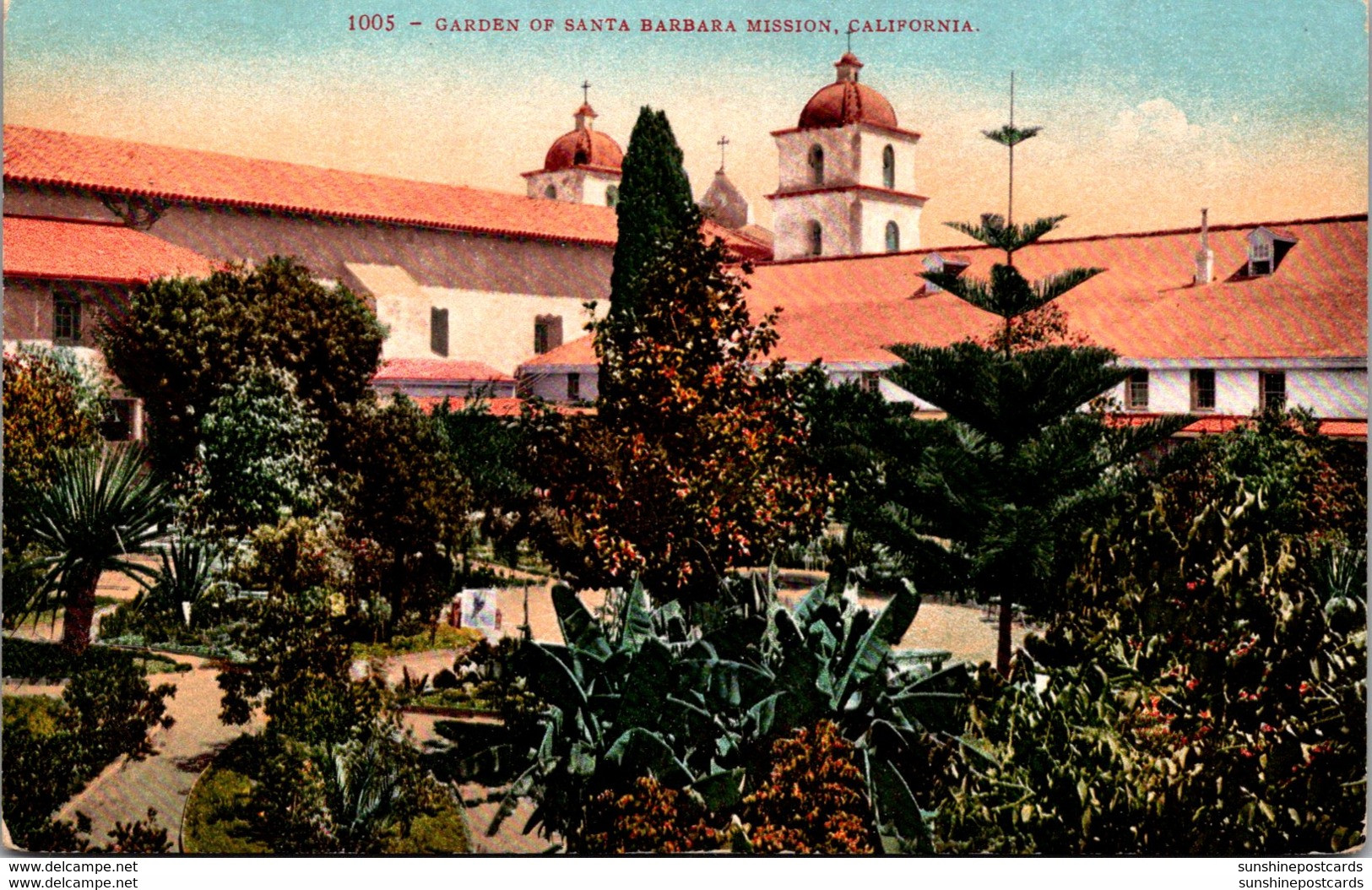 California Santa Barbara Garden Of The Santa Barbara Mission - Santa Barbara