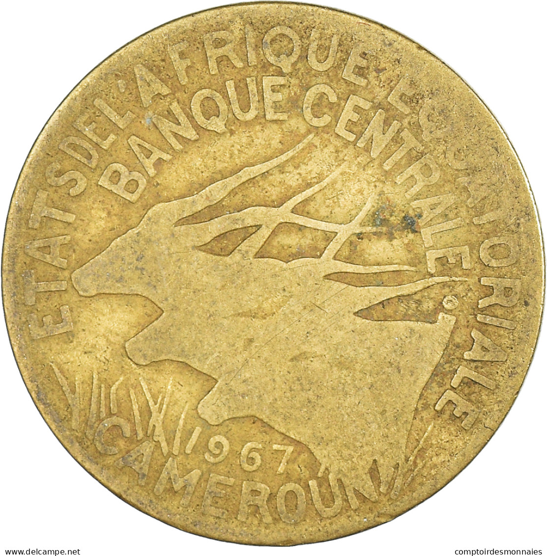 Monnaie, États De L'Afrique équatoriale, 10 Francs, 1967 - Cameroon