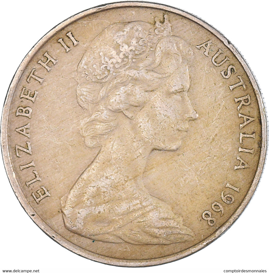 Monnaie, Australie, 10 Cents, 1968 - 10 Cents