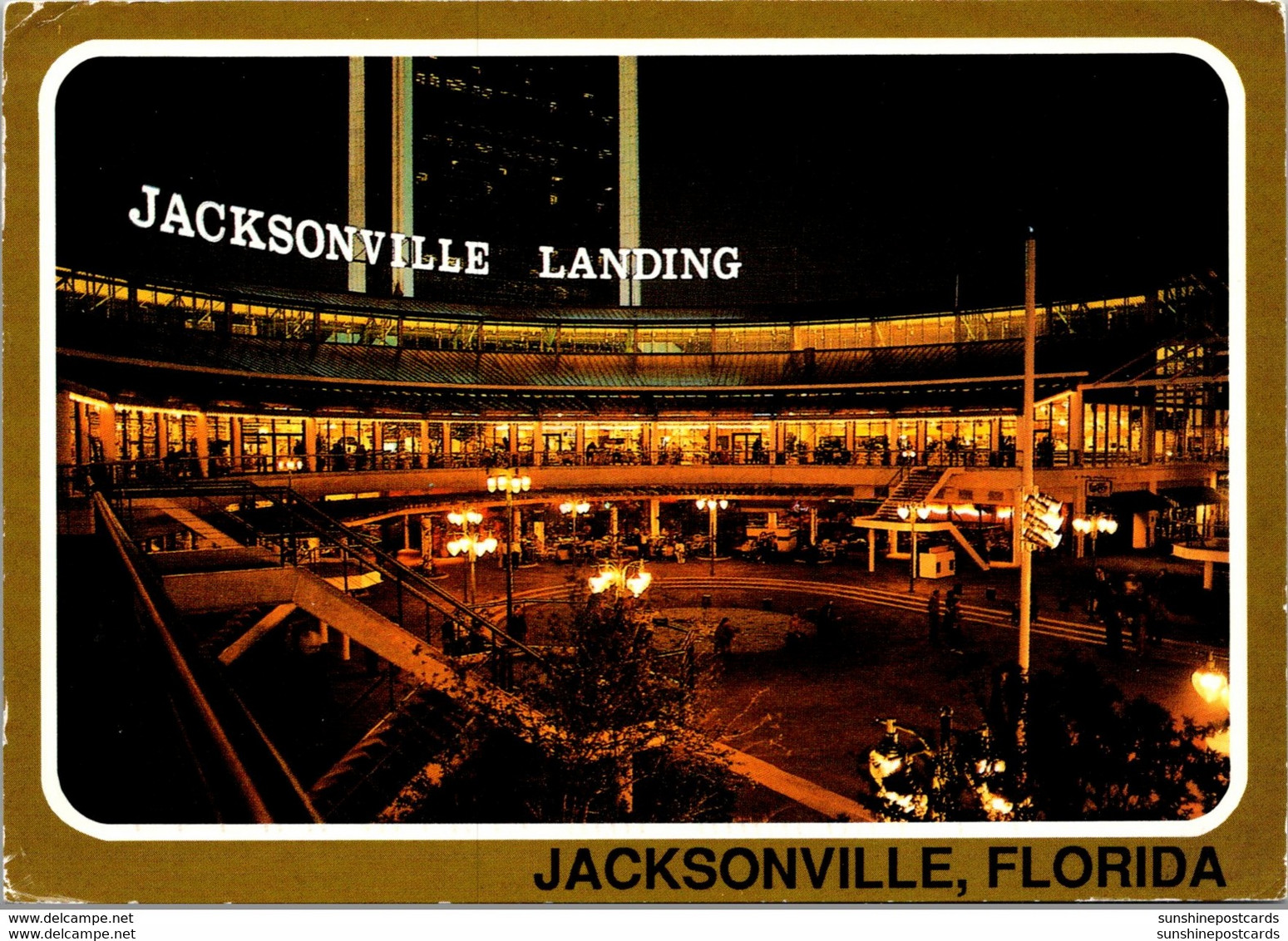 Florida Jacksonville Night View Of Jacksonville Landing Marketplace 1998 - Jacksonville