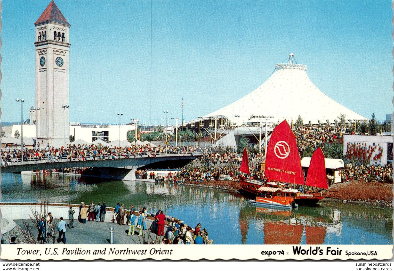 Washington Spokane World's Fair Expo'74 Tower United States Pavilion And Northwest Orient - Spokane