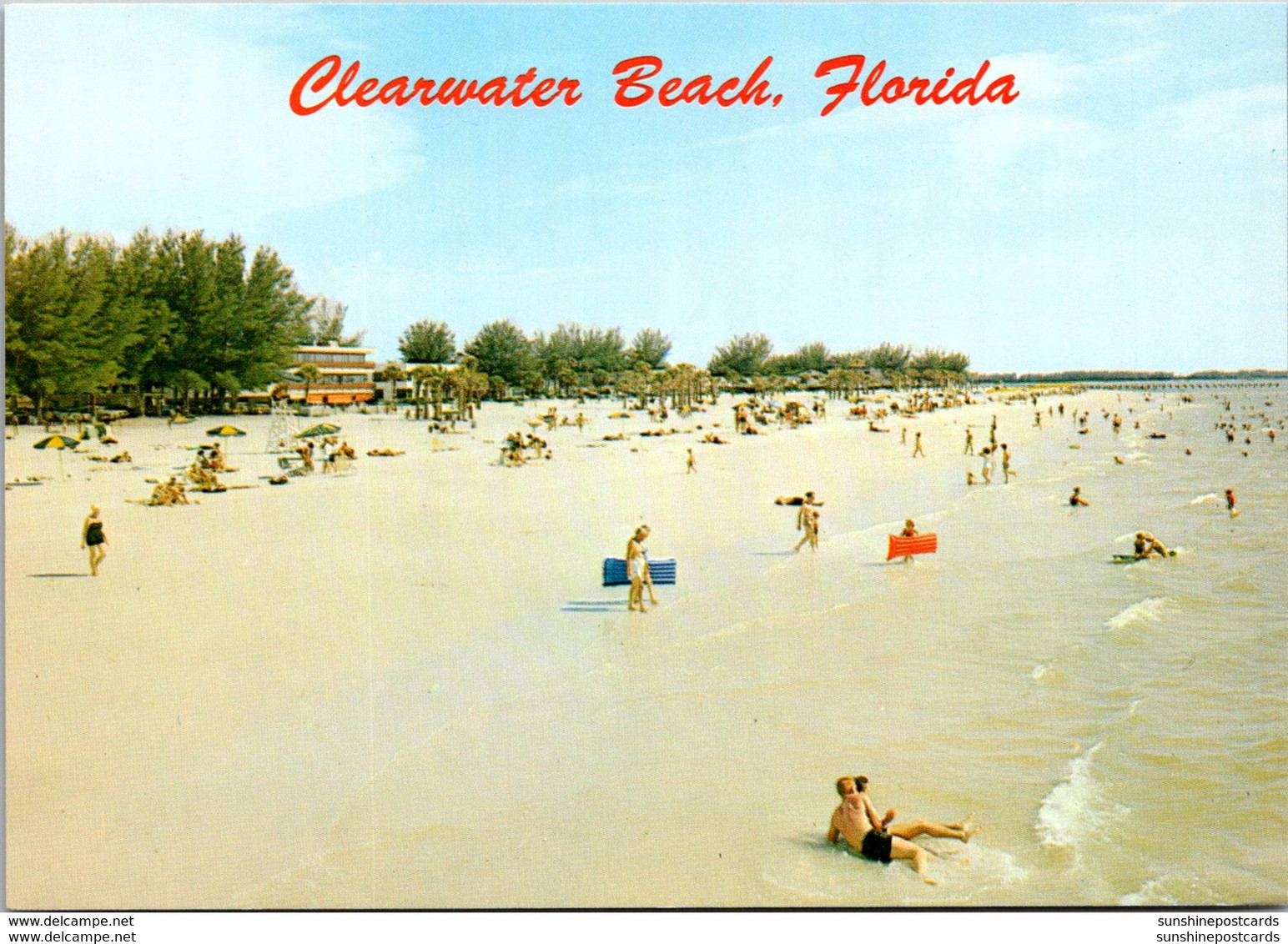 Florida Clearwater Beach Looking South From Fishing Pier - Clearwater