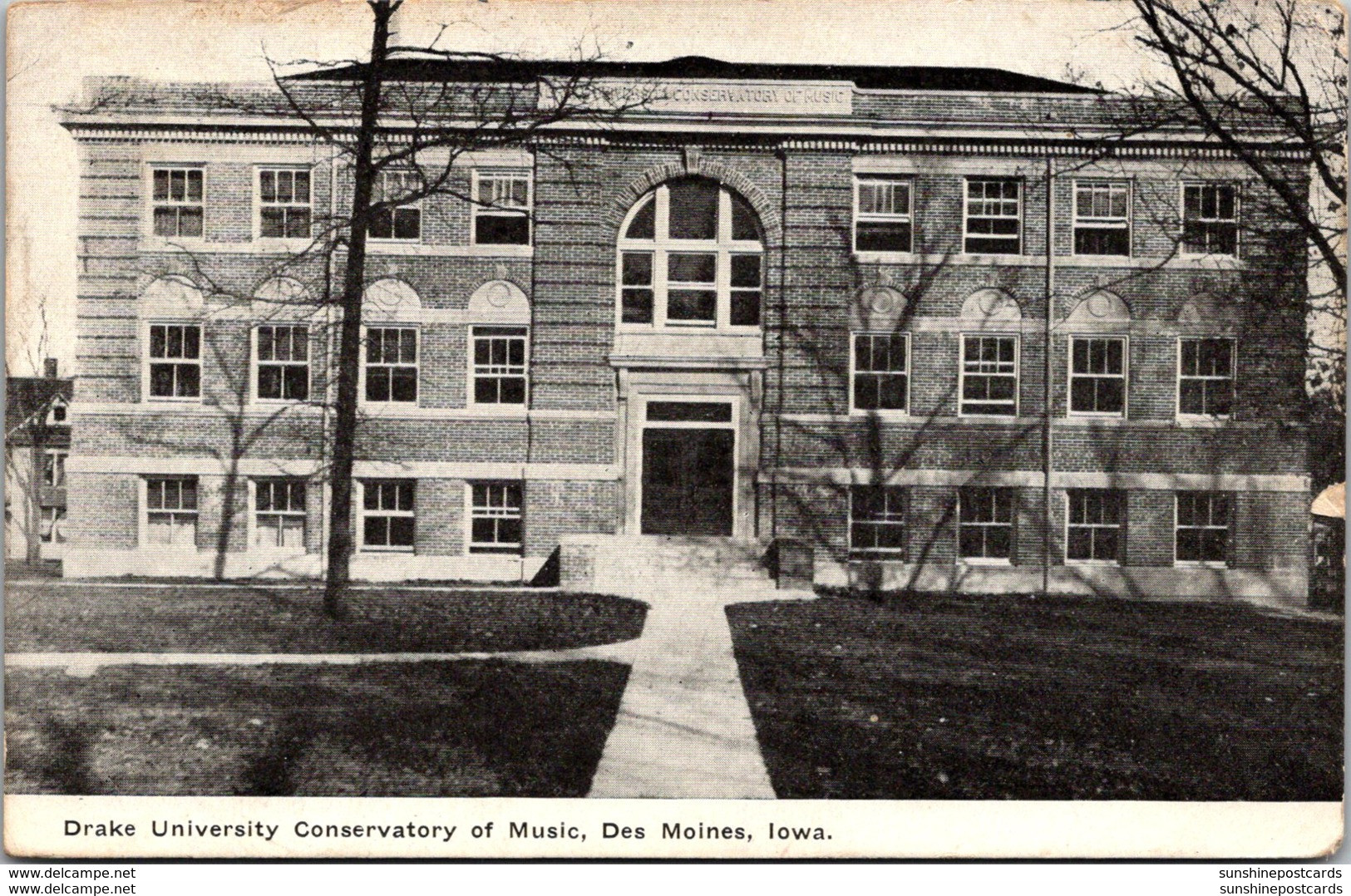 Iowa Des Moines Conservatory Of Music Drake University 1910 - Des Moines