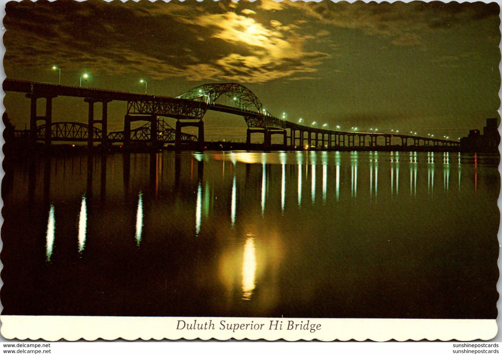 Minnesota Duluth The Duluth-Superior High Bridge At Night - Duluth