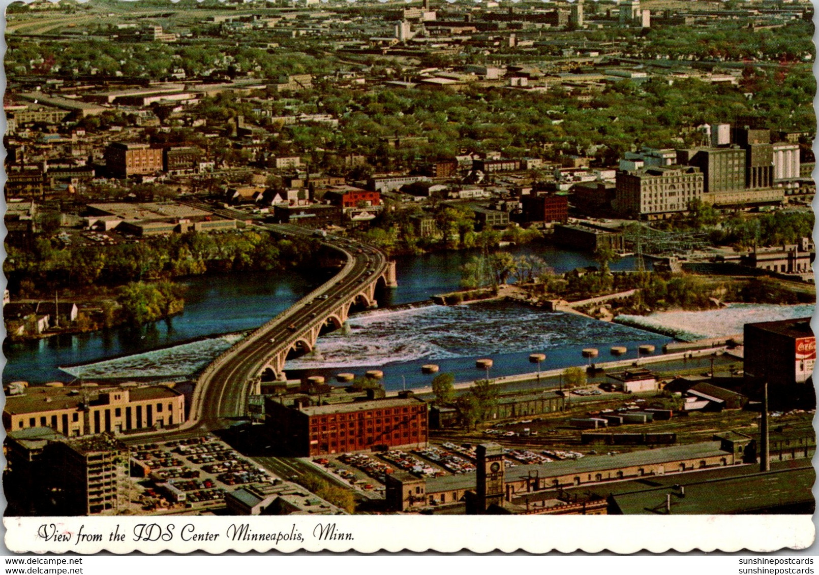 Minnesota Minneapolis View Of Third Avenue Bridge From IDS Center - Minneapolis