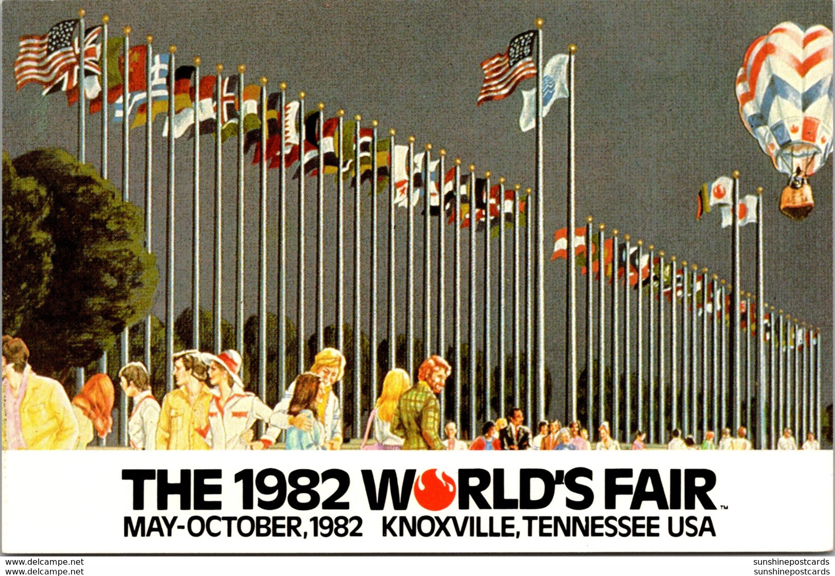 Tennessee Knoxville 1982 World's Fair Court Of Flags - Knoxville