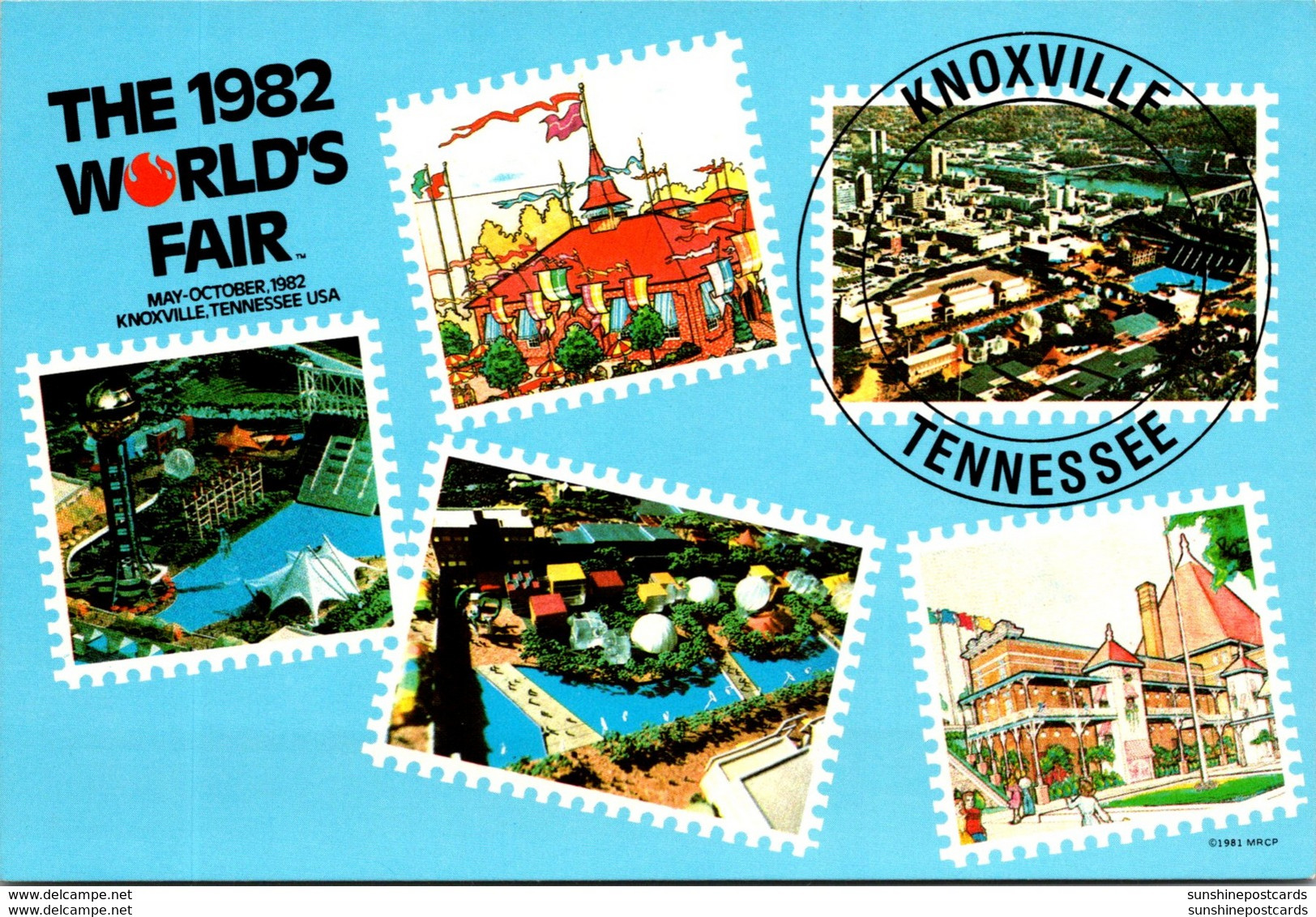 Tennessee Knoxville 1982 World's Fair Festhuas Sunsphere And More - Knoxville