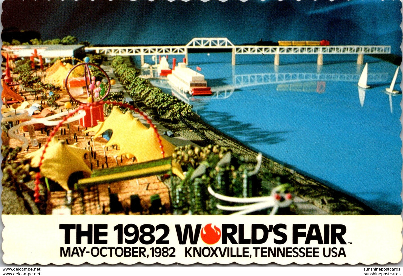 Tennessee Knoxville 1982 World's Fair Family Funfair Amusement Area - Knoxville