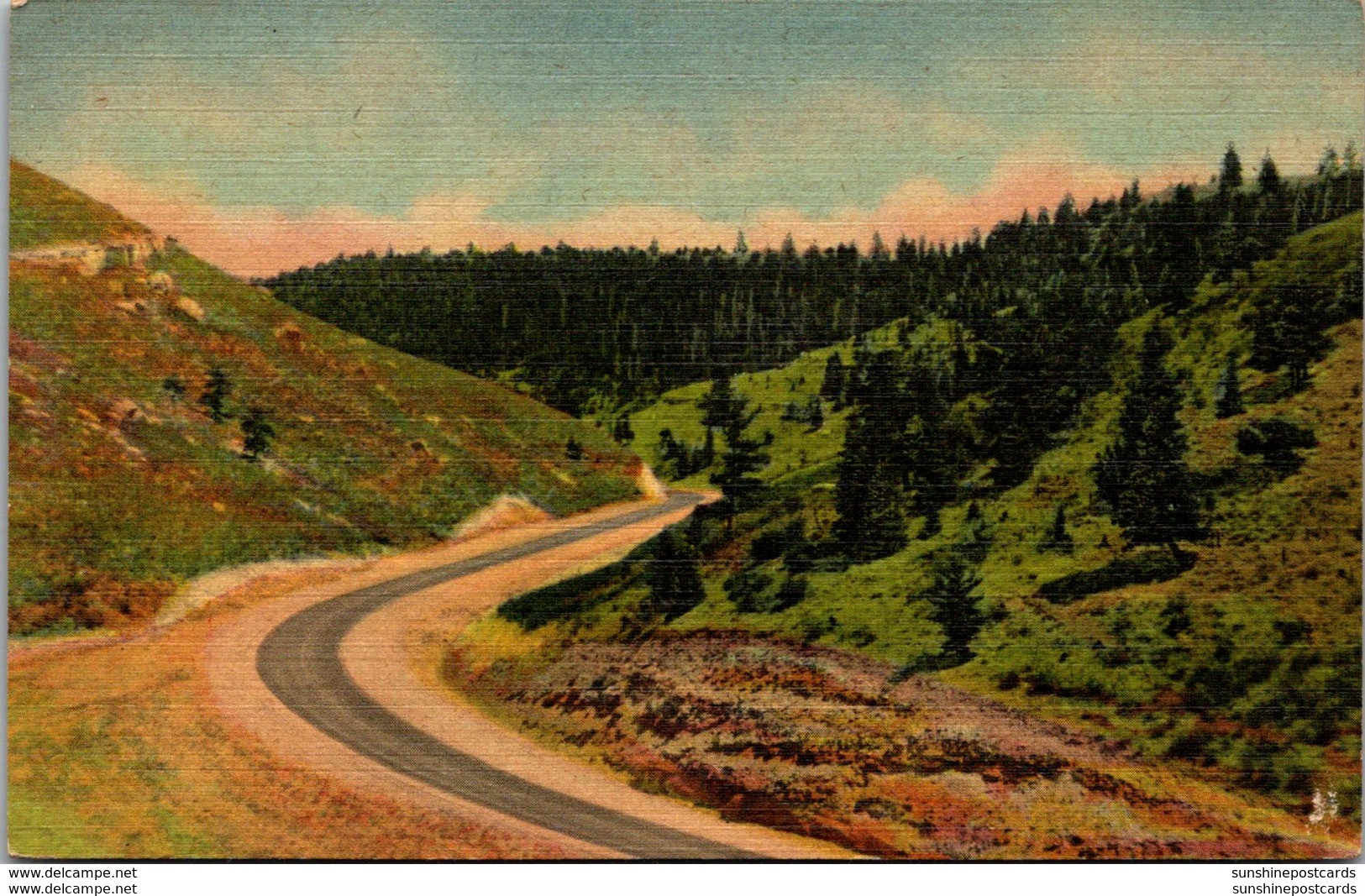 Wyoming Telephone Canon U S Highway 30 On Sherman Hill Between Cheyenne And Laramie Curteich - Laramie