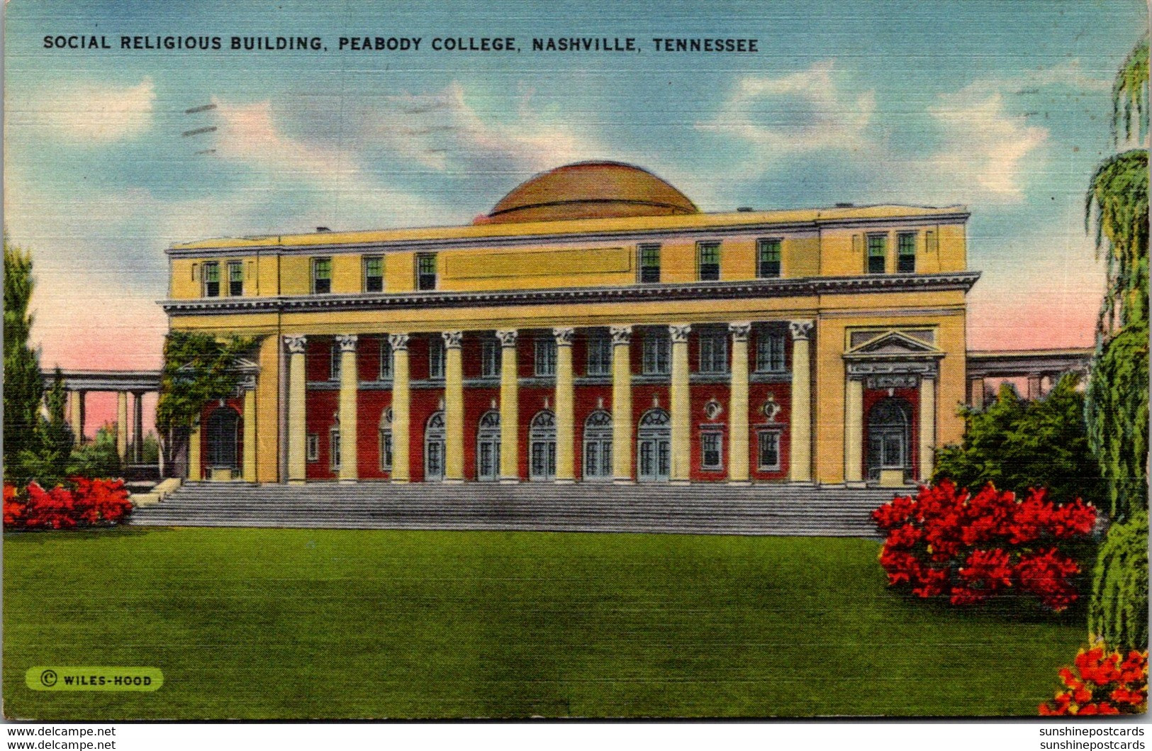 Tennessee Nashville Social Religious Building Peabody College 1943 Curteich - Nashville
