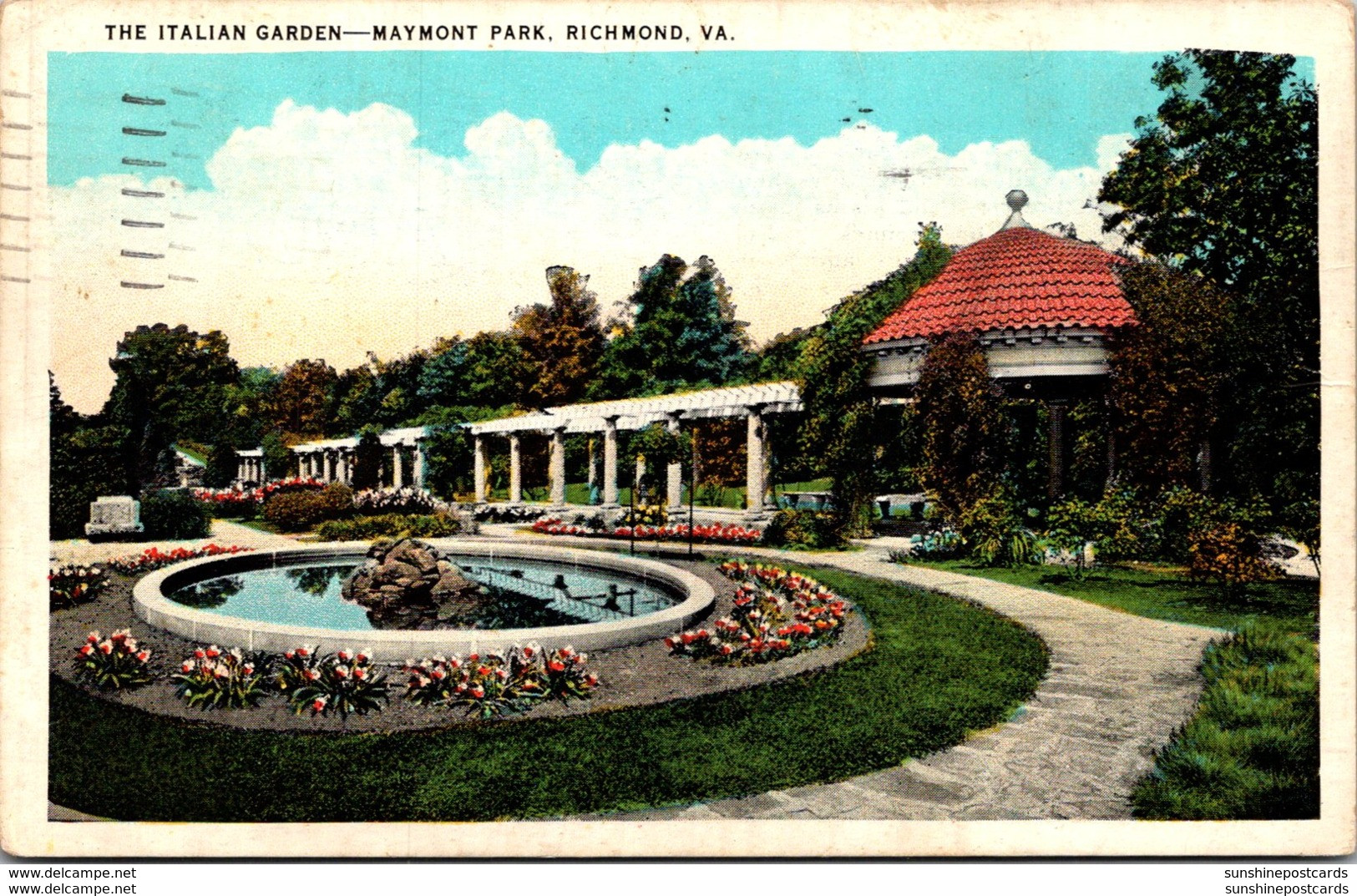 Virginia Richmond Maymont Park The Italian Garden 1934 - Richmond