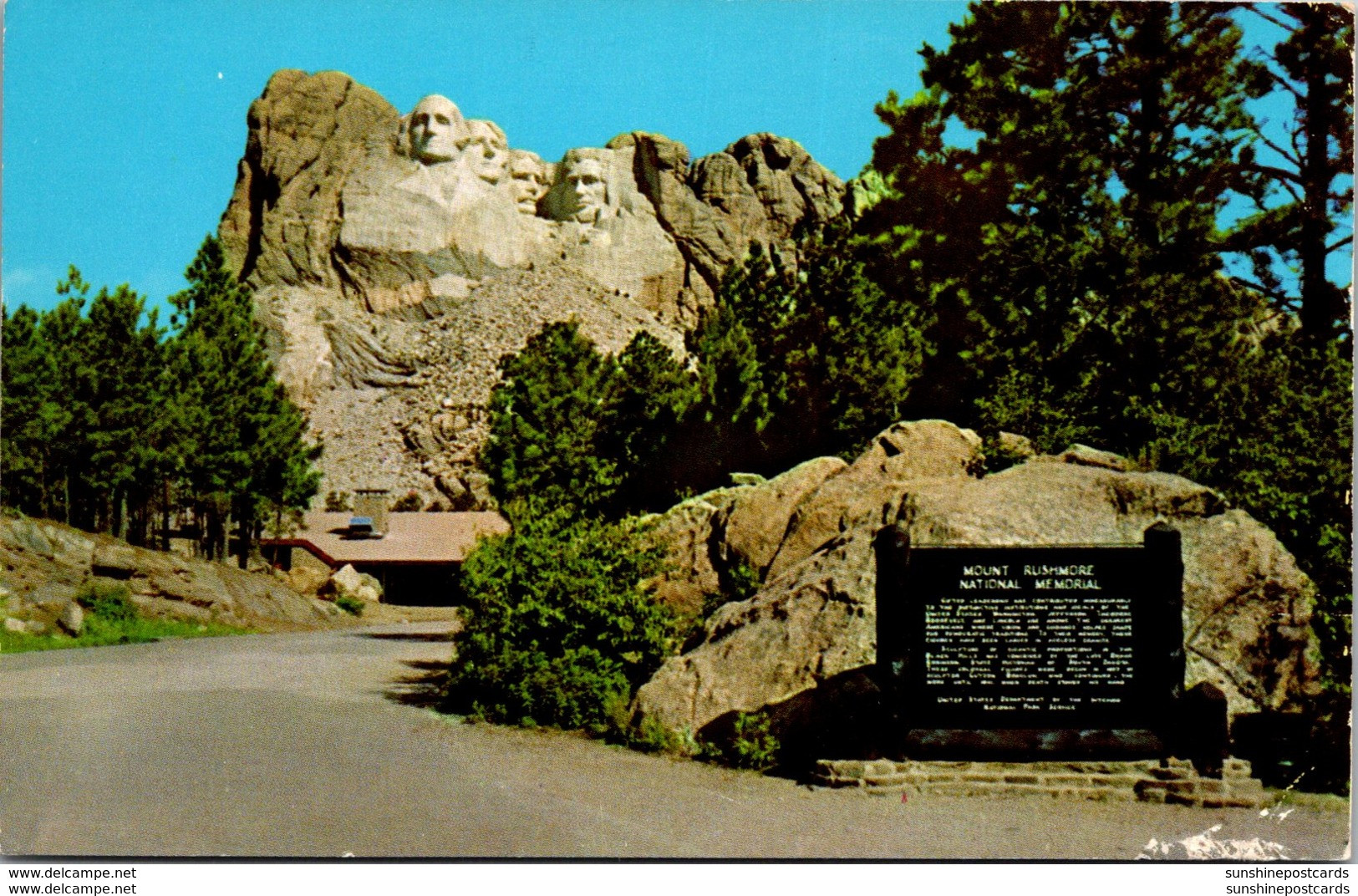 South Dakota Mount Rushmore National Memorial Approach To Shrine View Building - Mount Rushmore