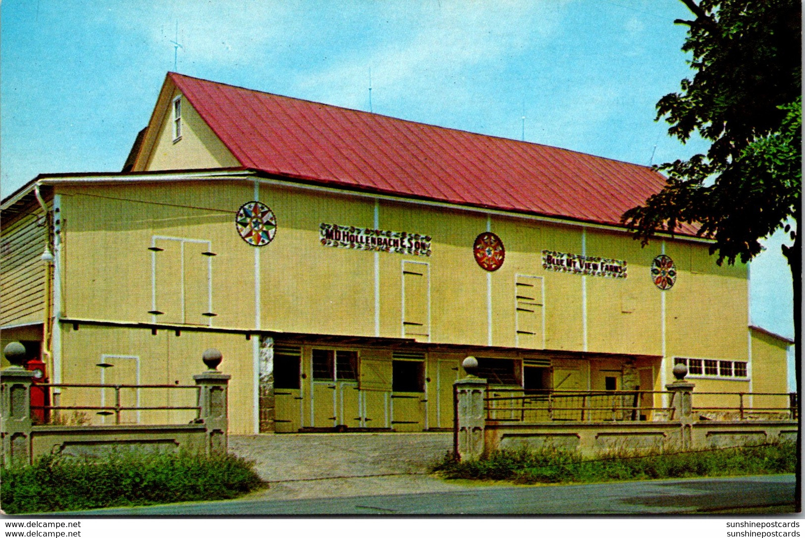 Pennsylvania Lancaster Greetings From Pennsylvania Dutch Country Barn With Hex Signs - Lancaster