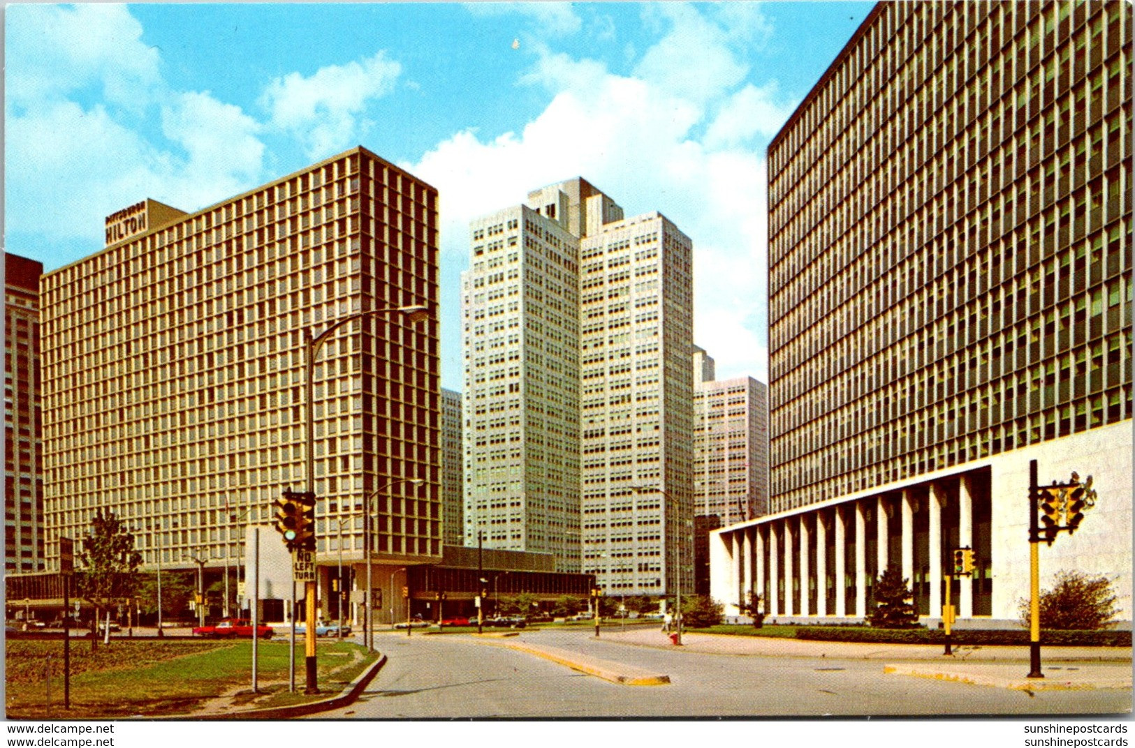 Pennsylvania Pittsburgh Gateway Center Showing Hilton Hotel Gateway #1 And State Office Building - Pittsburgh