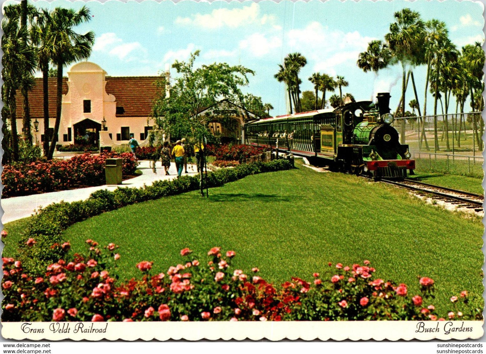 Florida Tampa Busch Gardens Trans Veldt Railroad Leaving Nairobi Junction - Tampa