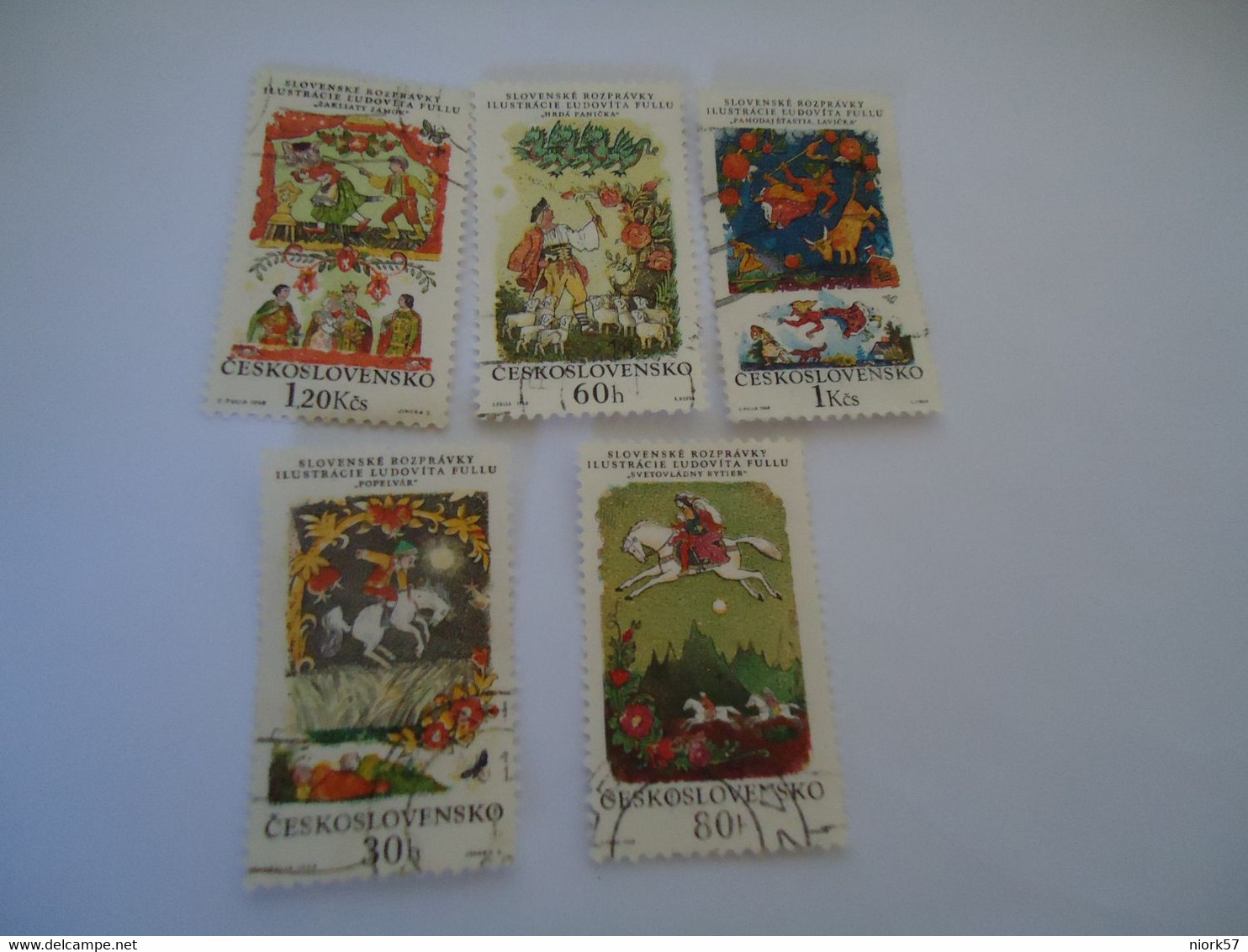 CZECHOSLOVAKIA USED STAMPS PAINTING PAINTINGS - ...-1918 Vorphilatelie