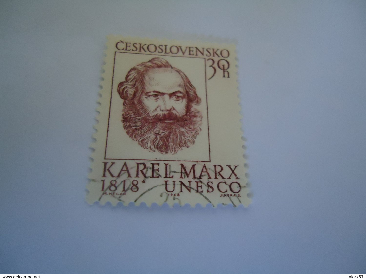 CZECHOSLOVAKIA USED STAMPS KARL MARX - ...-1918 Prefilatelia