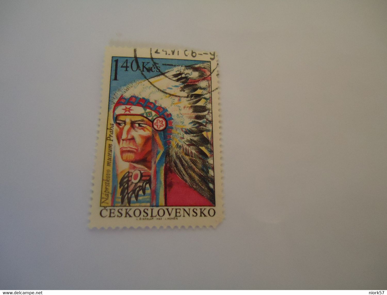 CZECHOSLOVAKIA USED STAMPS INDIANS - ...-1918 Prefilatelia