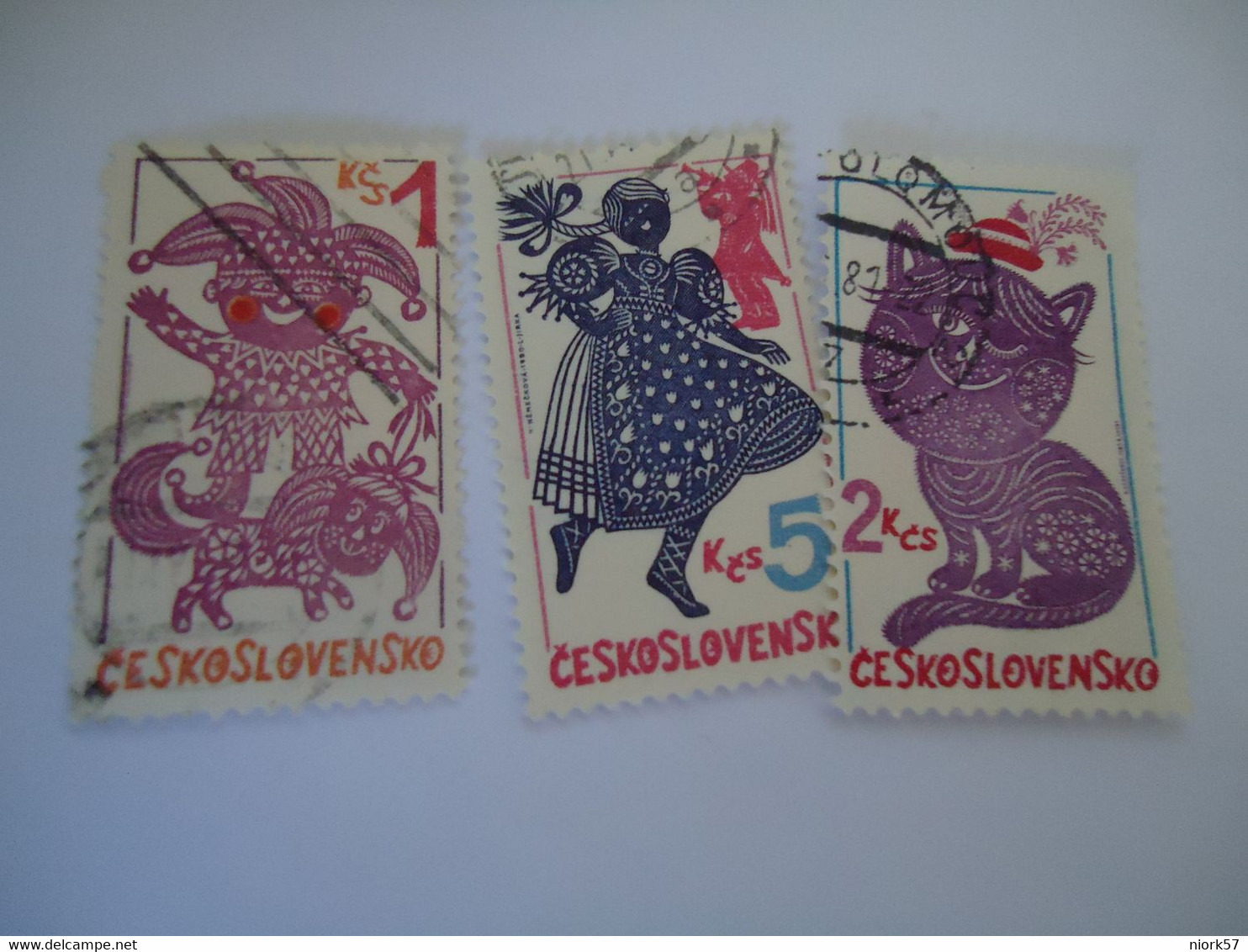 CZECHOSLOVAKIA USED STAMPS PAINTING PAINTINGS COMICS - ...-1918 Prephilately