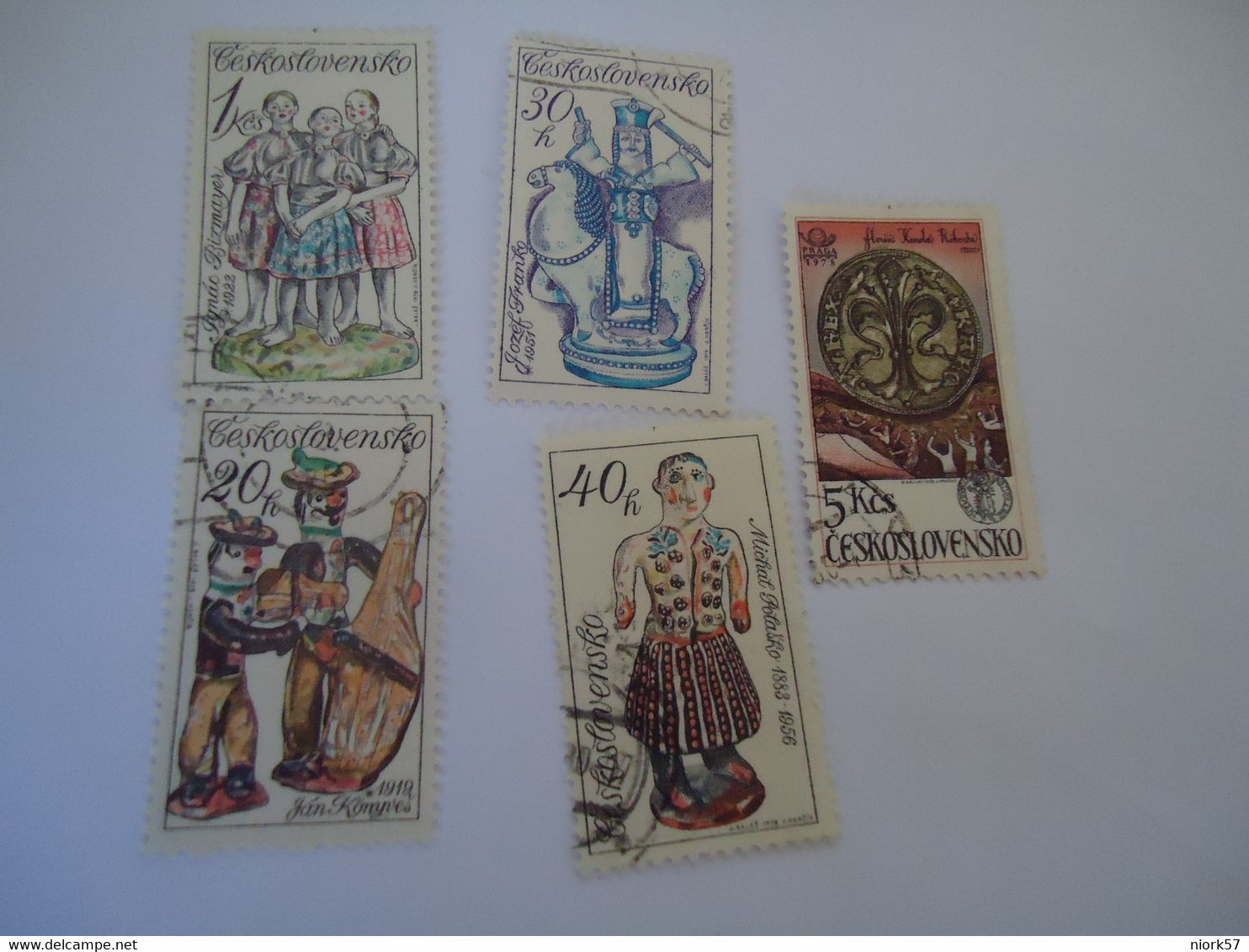 CZECHOSLOVAKIA USED  STAMPS  CULTURE ARTS - ...-1918 Voorfilatelie