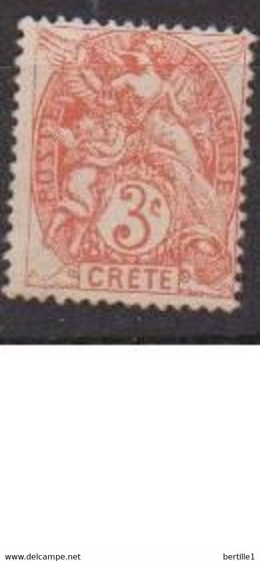 CRETE     N°  YVERT  :  N° 3 NEUF AVEC  CHARNIERES      ( CH   2/02) - Unused Stamps