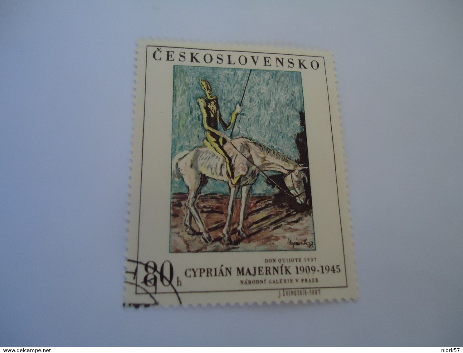 CZECHOSLOVAKIA USED STAMPS PAINTING PAINTINGS - ...-1918 Voorfilatelie