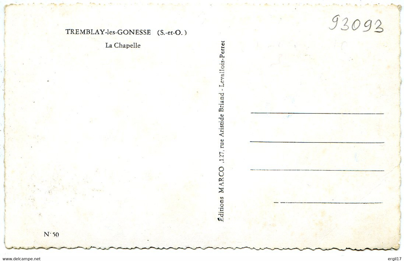 93290 TREMBLAY-LES-GONESSE - La Chapelle - CPSM 9x14 Quatre Vues - Qualité Photo Véritable - Tremblay En France