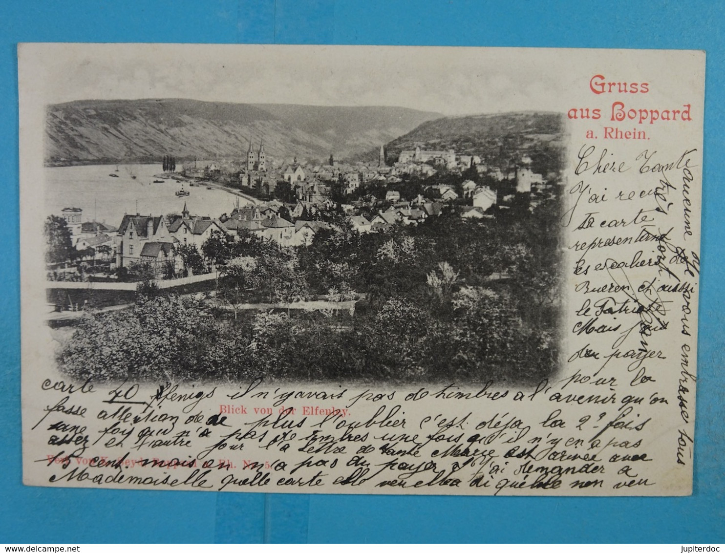 Gruss Aus Boppard A. Rhein Blick Von Der Elfenlay - Boppard