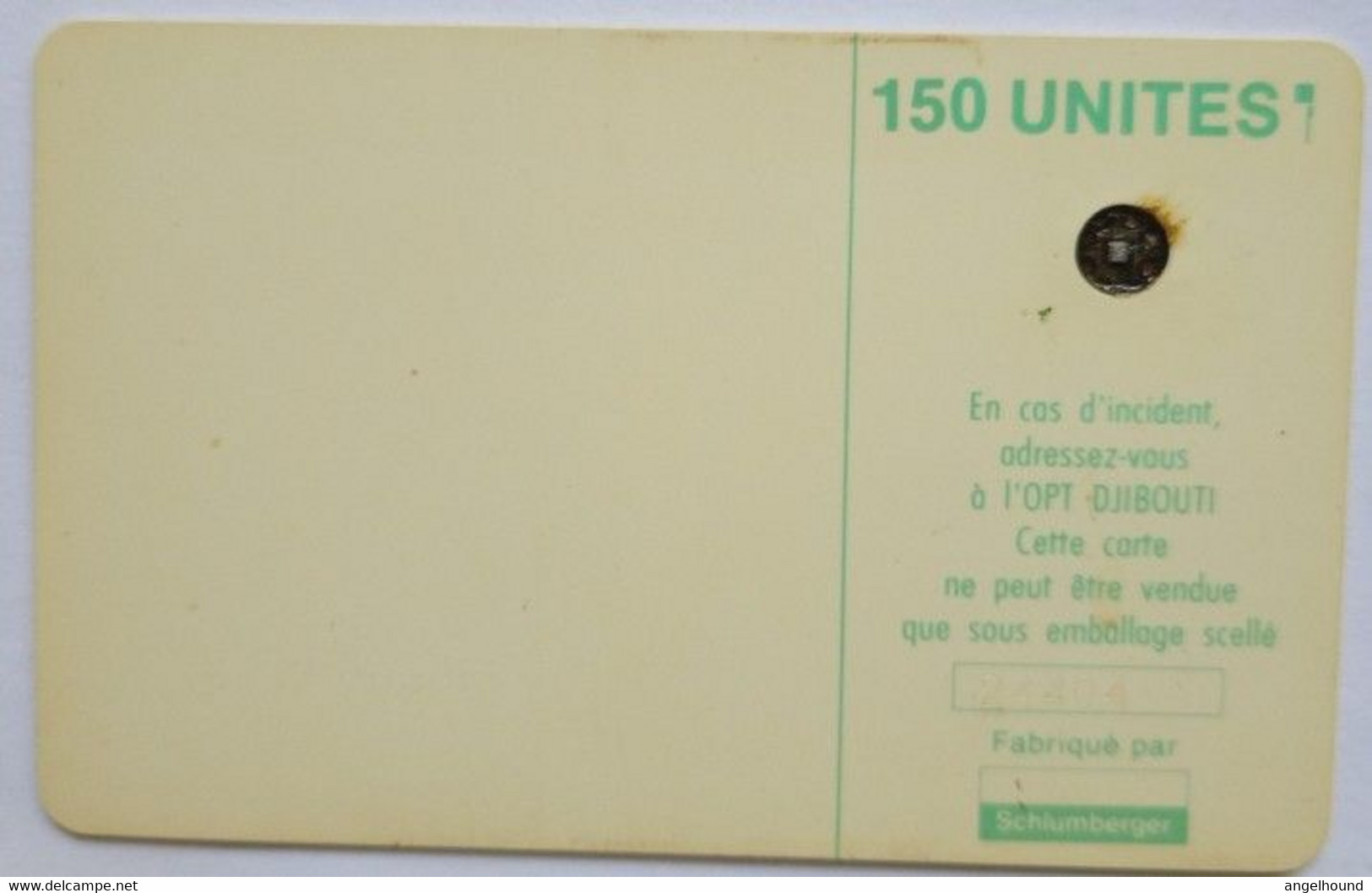 Djibouti  150 Unit Chip Card - Dschibuti