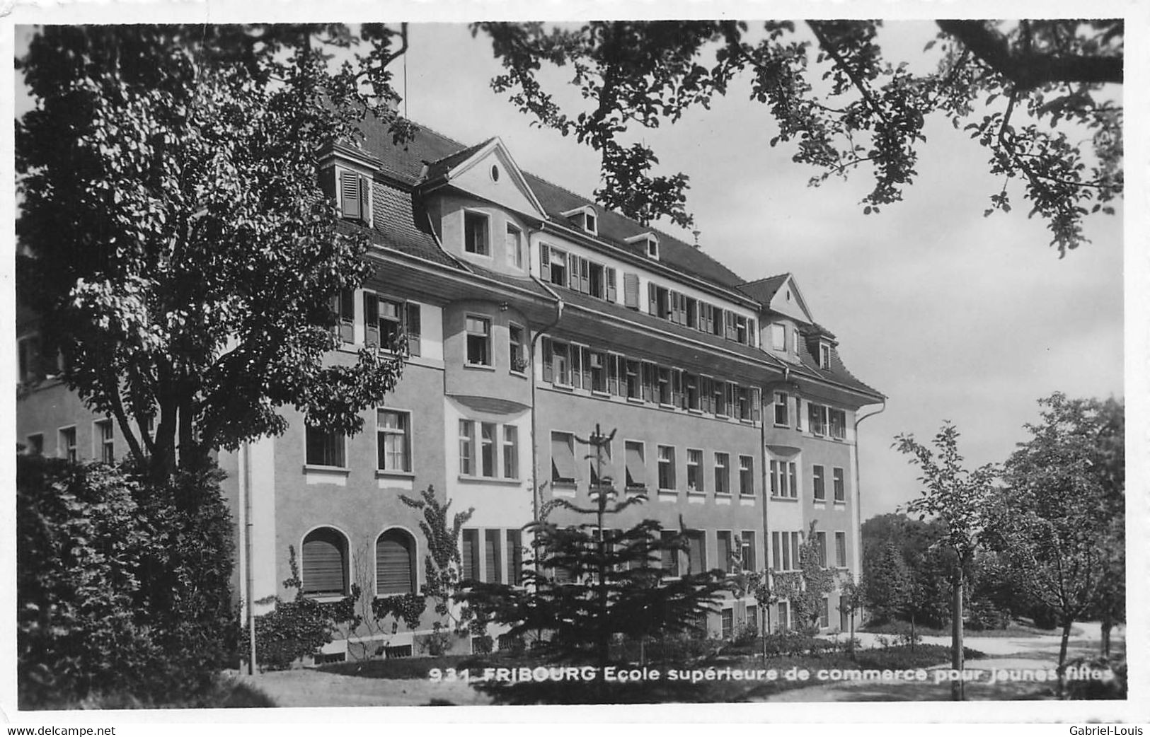 Fribourg Ecole Supérieure De Commerce Pour Jeunes Filles  1940 - Fribourg