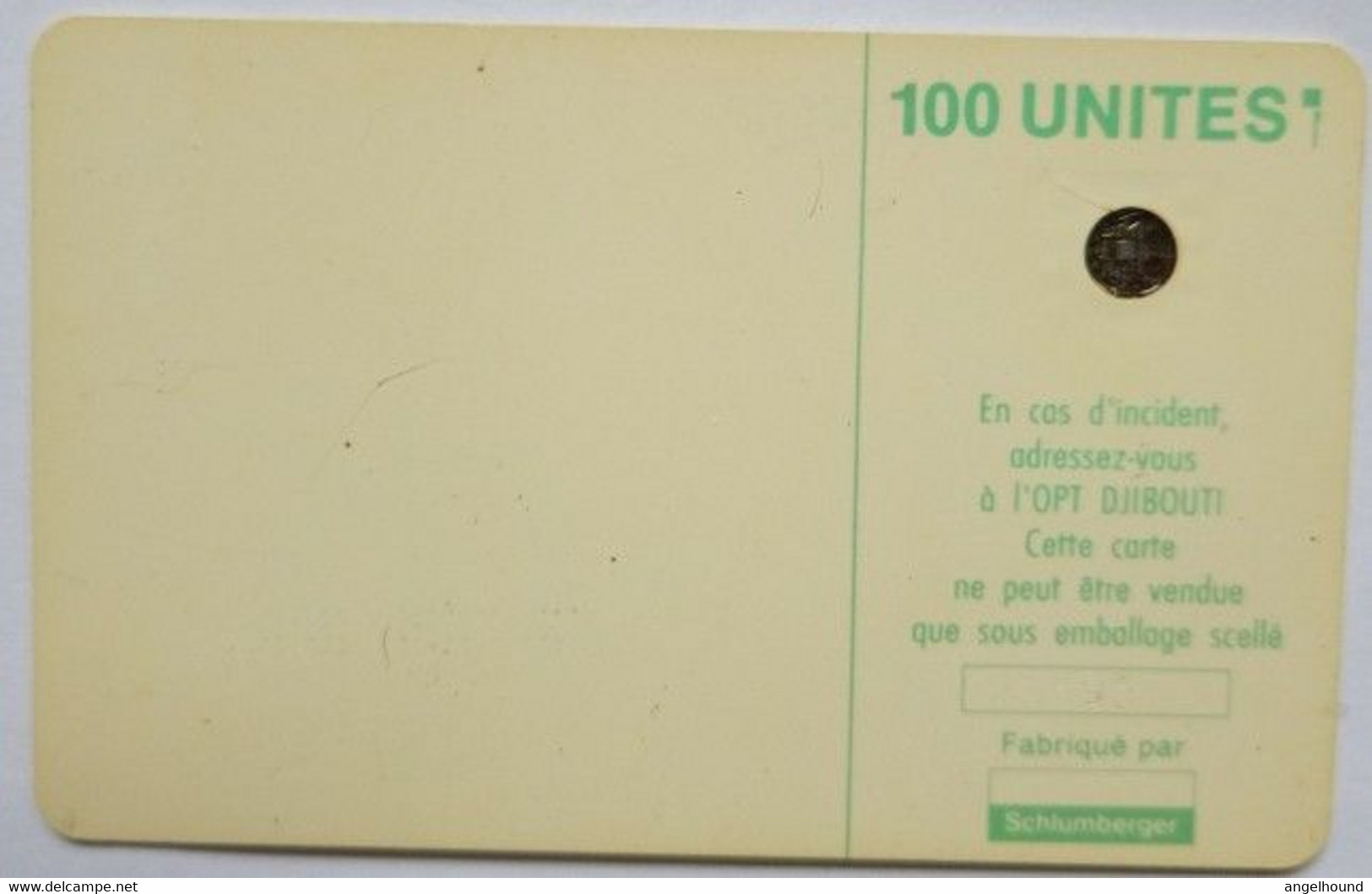 Djibouti 100 Unit Chip Card - Gibuti