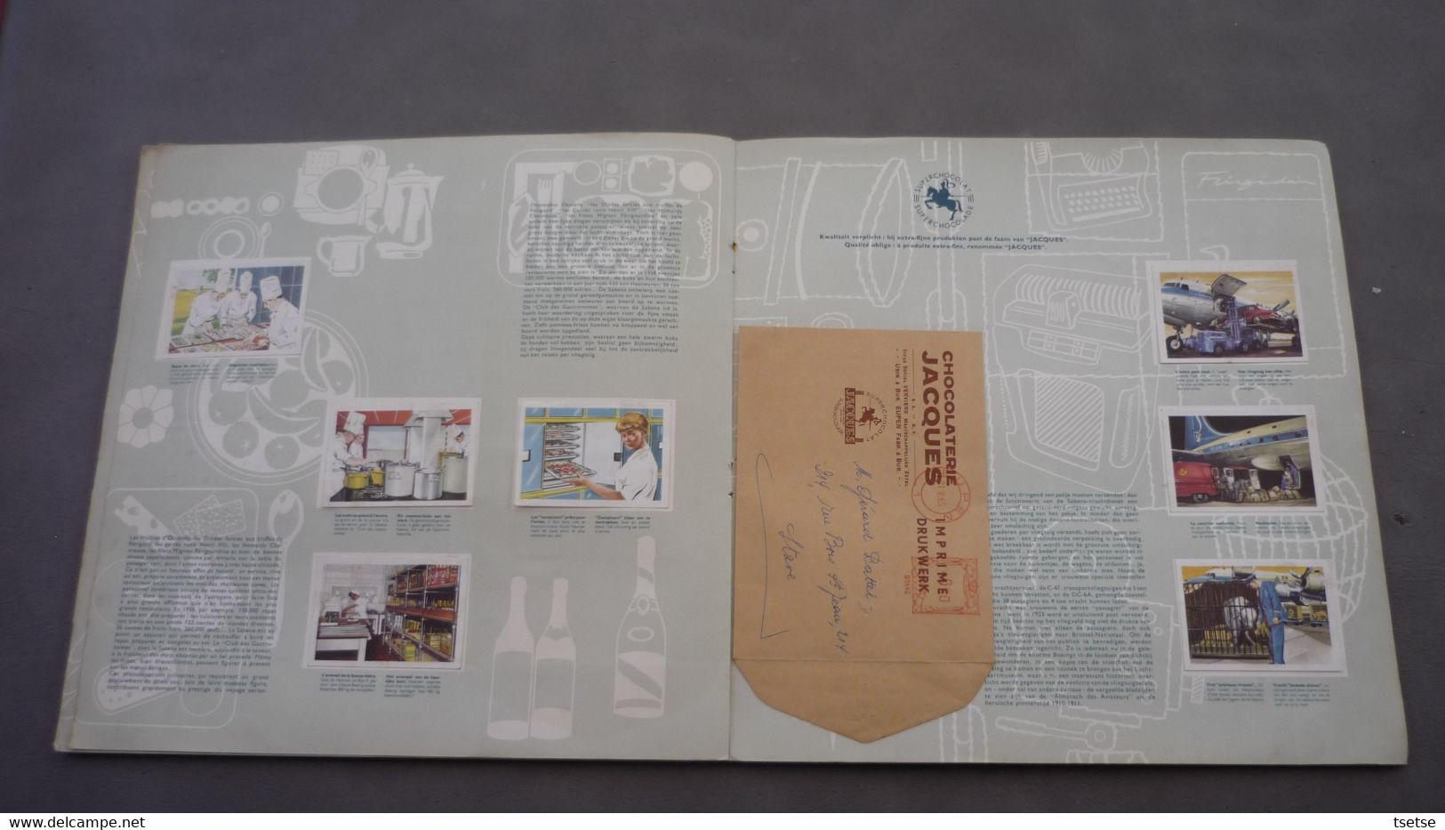 Album Chocolat Jacques - Handelsluchtvaart / Aviation Commerciale & Sabena ... complet , super rare - +/- 1965