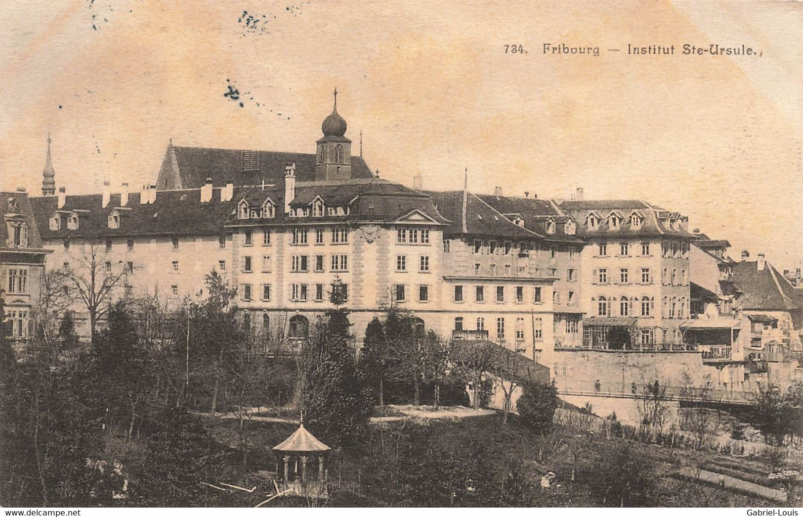 Fribourg Institut Ste-Ursule 1915 Sainte - Fribourg