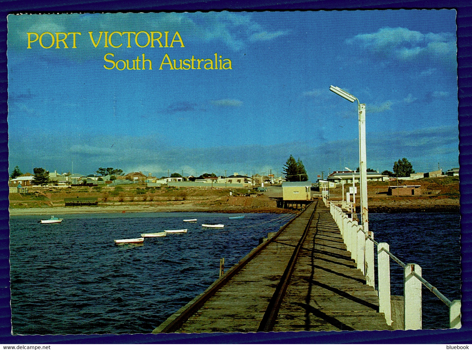 Ref 1557 - C 1991 Postcard - Port Victoria From The Pier - South Australia - 90c Rate To UK - Other & Unclassified