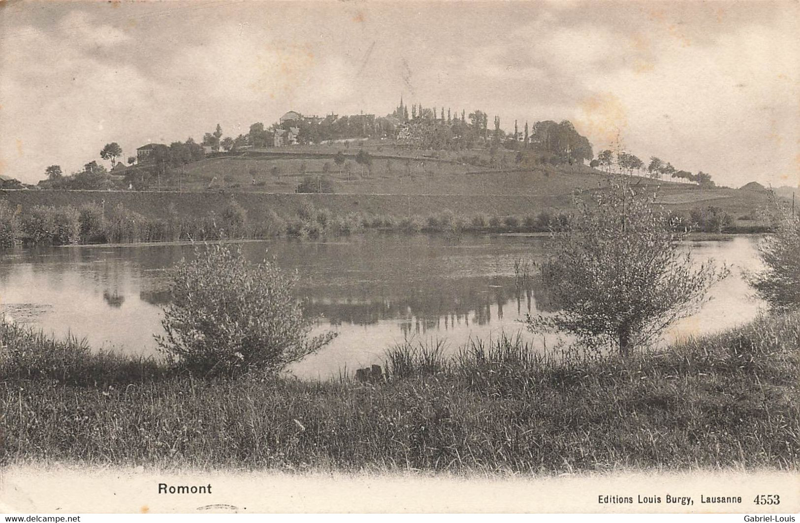 Romont 1908 Lac Plan D'eau. - Romont